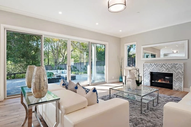 Pella patio doors interior view